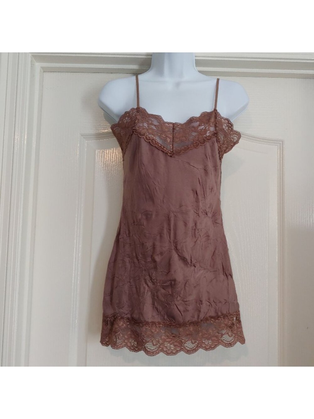 Arden B Slip Dress Top Lace Trim Y2K Fairy Grunge Coquette Lingerie XS